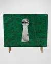Fornasetti Serratura Malachite Magazine Rack In Green