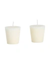 Fornasetti Set Of 2 Scented Candles Refill Al Buio/sul Tardi Candle White Size - Natural Wax In White