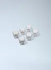 Fornasetti Set Of Six Tema E Variazioni Glasses In Clear