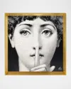 Fornasetti Silenzio Decorative Panel Wall Art In Black