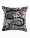 Fornasetti Silk Cushion Peccato Originale In Multi