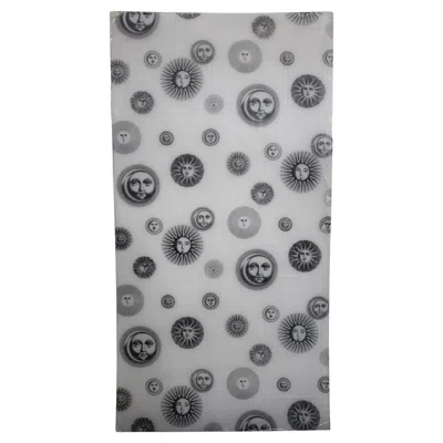 Pre-owned Fornasetti Silk Furnishing Panel With Acrylic Glass In Gray