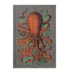 Fornasetti Silk Plaid Polipo Throw
