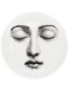 Fornasetti Sleeping Face Coaster In White