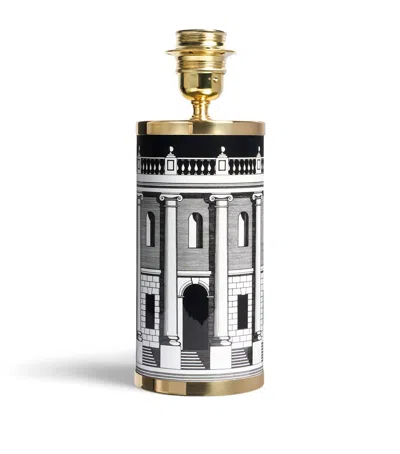 Fornasetti Small Casa Con Colonne Lamp Base In Black