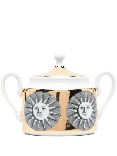 Fornasetti Sole Sugar Bown In Black