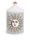Fornasetti Small Soli Candle In Gold