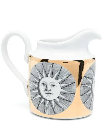 Fornasetti Soli-print Milk Jug In 白色
