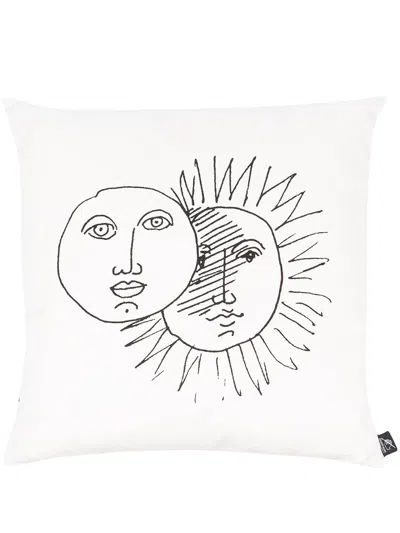 FORNASETTI SOLITUDO SILK CUSHION
