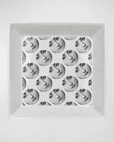 Fornasetti Square Plate 20 X 20cm - Tema E Variazioni N.197 In Multi
