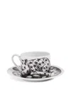 Fornasetti Star Tea Cup (set Of Two) In White