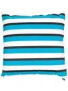 Fornasetti Stripe Pattern Cushion In Blau