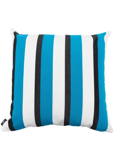 Fornasetti Striped Square Cushion In 蓝色