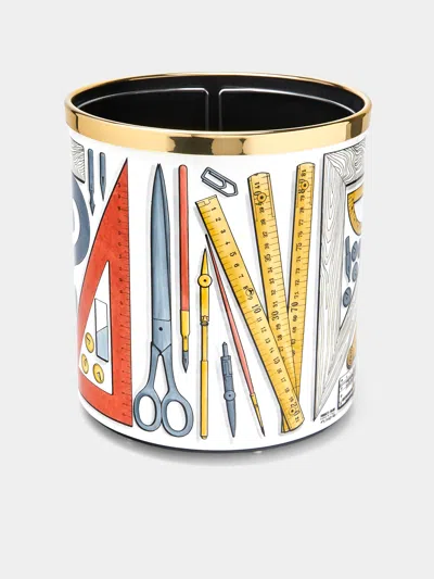 Fornasetti Strumenti Da Disegno Iron Wastepaper Bin