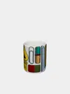 Fornasetti Strumenti Scrittura Porcelain Pencil Holder  Abask Gift Set In  Multi And White