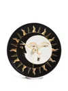 Fornasetti Sun And Moon Decorative Clock In Black
