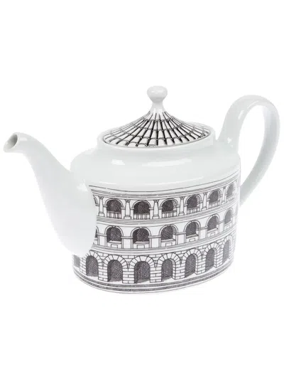 Fornasetti Tea Pot In Black