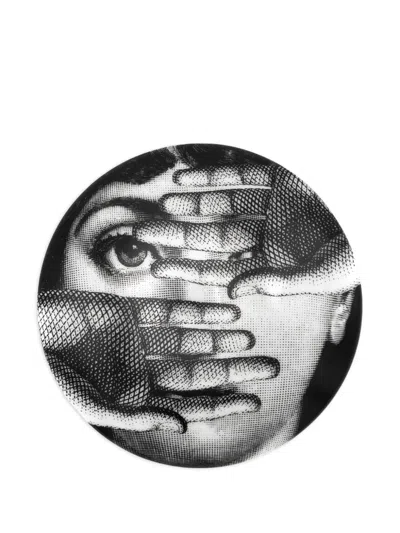 Fornasetti Tema E Variazioni 154 Plate In Black