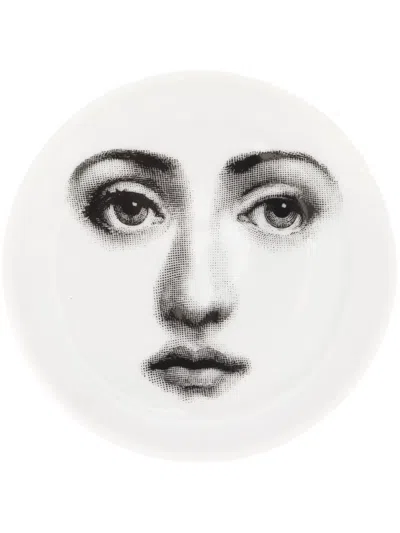 Fornasetti Tema E Variazioni 6 Round Coaster In White