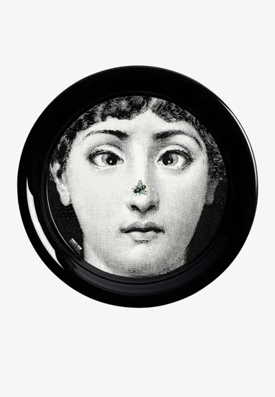 Fornasetti Tema E Variazioni Circular Tray In Black