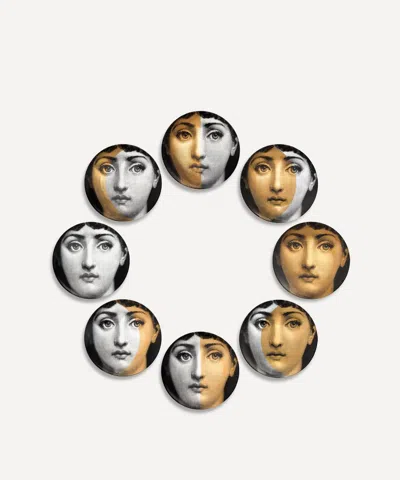 Fornasetti Tema E Variazioni Fasi Lunaei Plate Set Of 8