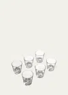 Fornasetti Tema E Variazioni Glasses. Set Of 6 In Blackwhite