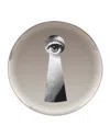 Fornasetti Tema E Variazioni N. 14 Keyhole Platinum Wall Plate In Black Pattern