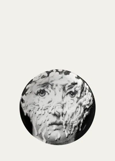 Fornasetti Tema E Variazioni N. 142 Wall Plate In Black/white
