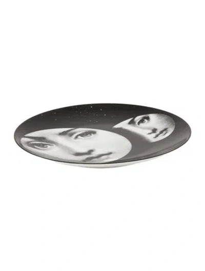 Pre-owned Fornasetti Tema E Variazioni N. 150 Wall Plate In Multi