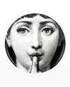 Fornasetti Printed Face Plate In Black/white