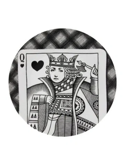 Pre-owned Fornasetti Tema E Variazioni N. 208 Wall Plate In Black