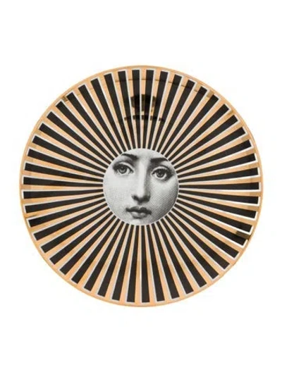 Pre-owned Fornasetti Tema E Variazioni N. 247 Wall Plate In Multi