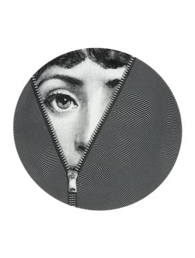 Pre-owned Fornasetti Tema E Variazioni N. 401 Wall Plate In Multi