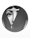 Fornasetti Tema E Variazioni N. 401 Zipper Wall Plate In White/black