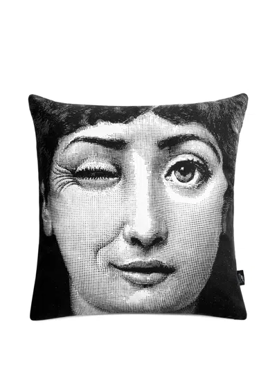 Fornasetti Tema E Variazioni N. 82-130 Cushion (40cm X 40cm) In Black