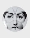 Fornasetti Tema E Variazioni N. 96 Butterfly Face Wall Plate In Multi