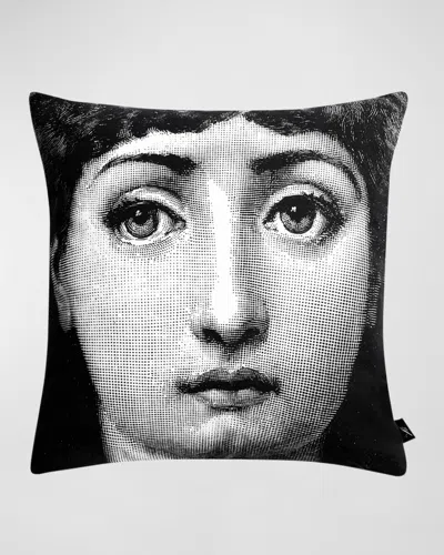 Fornasetti Tema E Variazioni N.1 Cushion, 15" Square In Blackwhite