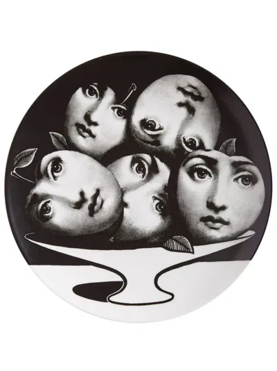 Fornasetti Tema E Variazioni N.104 Wall Plate In Black