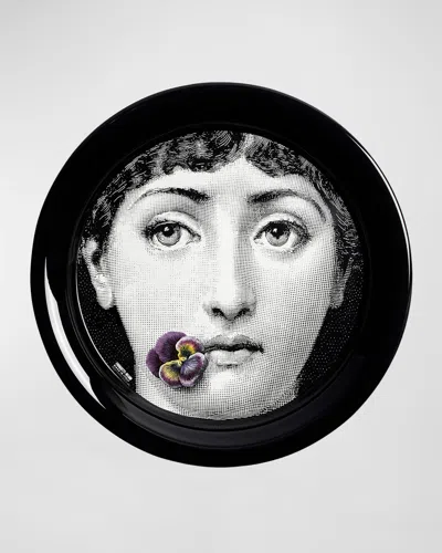 Fornasetti Tema E Variazioni N.137 Round Tray In Black
