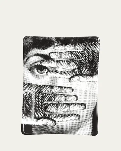 Fornasetti Tema E Variazioni N.154 Ashtray In Blackwhite