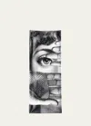 Fornasetti Tema E Variazioni N.154 Rectangular Tray In Blackwhite