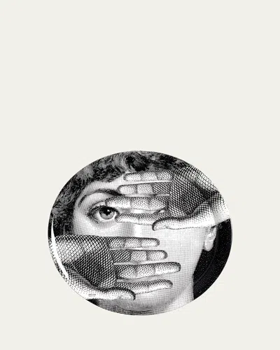 Fornasetti Tema E Variazioni N.154 Round Tray In Blackwhite