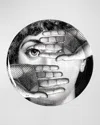 Fornasetti Tema E Variazioni N.154 Round Tray In Blackwhite
