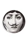 Fornasetti Tema E Variazioni N.21 Plate (10cm) In White
