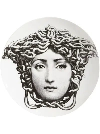 Fornasetti Wall Plate Tema E Variazioni N.217 In White/black