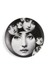 Fornasetti Tema E Variazioni N.242 Wall Plate (26cm) In Black