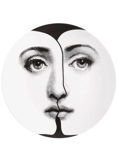 Fornasetti Wall Plate Tema E Variazioni N.271 In White/black