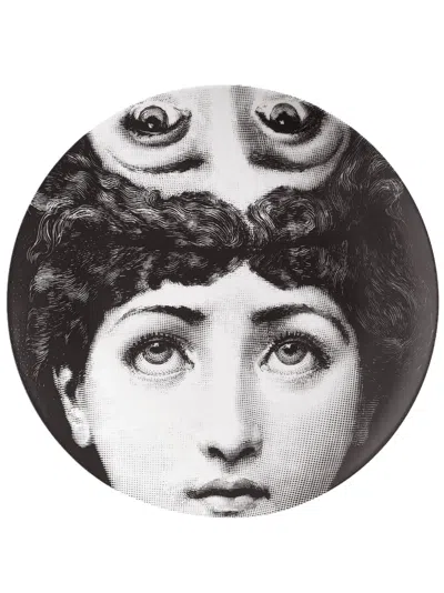 Fornasetti Tema E Variazioni N.285 Wall Plate In Black
