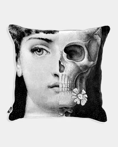 Fornasetti Tema E Variazioni N288 Cushion In Black