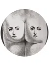Fornasetti Tema E Variazioni N.302 Porcelain Wall Plate In Bia